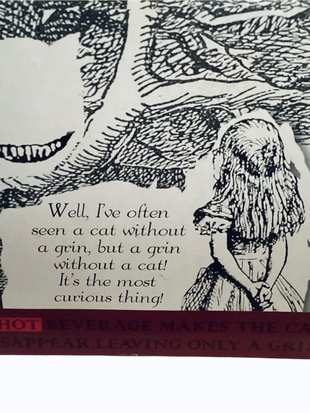 ALICE IN WONDERLAND Disappearing Cheshire Cat Unemployed Philosophers Guild Mug - Picture 6 of 6